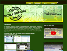 Tablet Screenshot of dakarartsfestival.net
